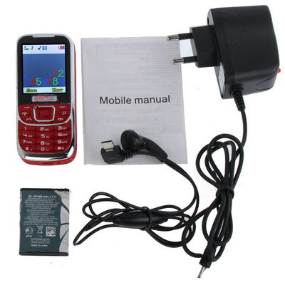 D900 Dual Band GSM Mobile Phone, Bluetooth FM, Dual SIM, Network: 2G