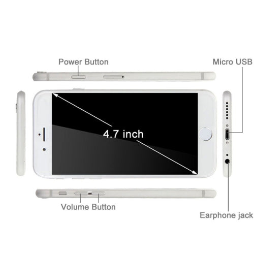i6s 3G FingerPrint Unlock Smart Phone 8GB, 4.7 inch Android 4.4, MTK6582 Quad Core, RAM: 1GB, 5.0MP Rear Camera
