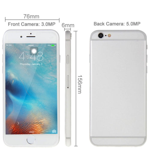 i6s Plus 3G Smart Phone 8GB, FingerPrint Unlock 5.5 inch Android 4.4, MTK6582 Quad Core, RAM: 1GB, 5.0MP Rear Camera