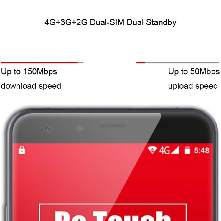 Ulefone Be Touch 2 16GB, Network: 4G, 5.5 inch Android 5.1 MT6752 Octa Core 1.7GHz, RAM: 3GB, GPS, Miracast, Smart Wake, OTG