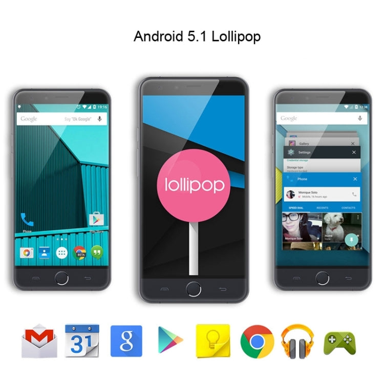 Ulefone Be Touch 2 16GB, Network: 4G, 5.5 inch Android 5.1 MT6752 Octa Core 1.7GHz, RAM: 3GB, GPS, Miracast, Smart Wake, OTG