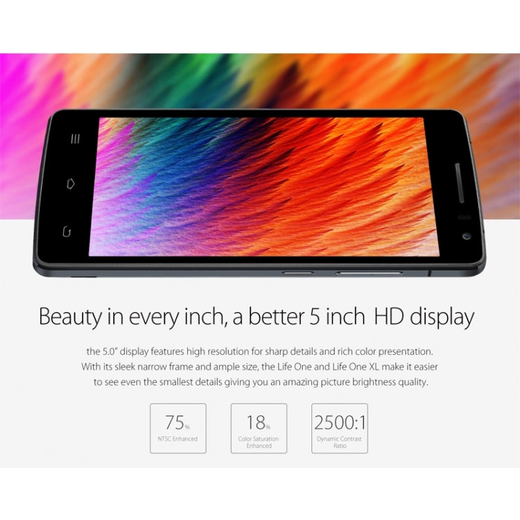 THL 2015A 16GB, Network: 4G, 5.0 inch Android 5.1 with Litchi Texture Leather Case, RAM: 2GB(Black)