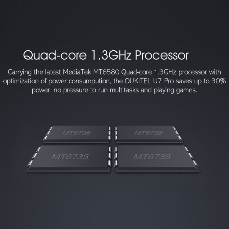 [HK Warehouse] oukitel U7 Pro 8GB, Network: 3G, 5.5 inch Android 5.1 MT6580 Quad Core 1.3GHz, RAM: 1GB(Grey)
