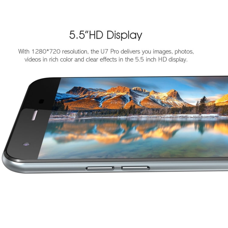 [HK Warehouse] oukitel U7 Pro 8GB, Network: 3G, 5.5 inch Android 5.1 MT6580 Quad Core 1.3GHz, RAM: 1GB(Grey)