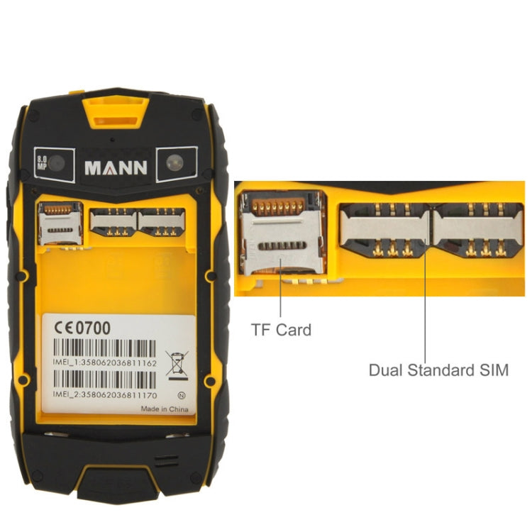 MANN ZUG 3 Phone, Network: 3G, IP68 Waterproof Dustproof Shockproof, 4.0 inch MSM8212 Quad Core 1.2GHz, RAM: 1GB