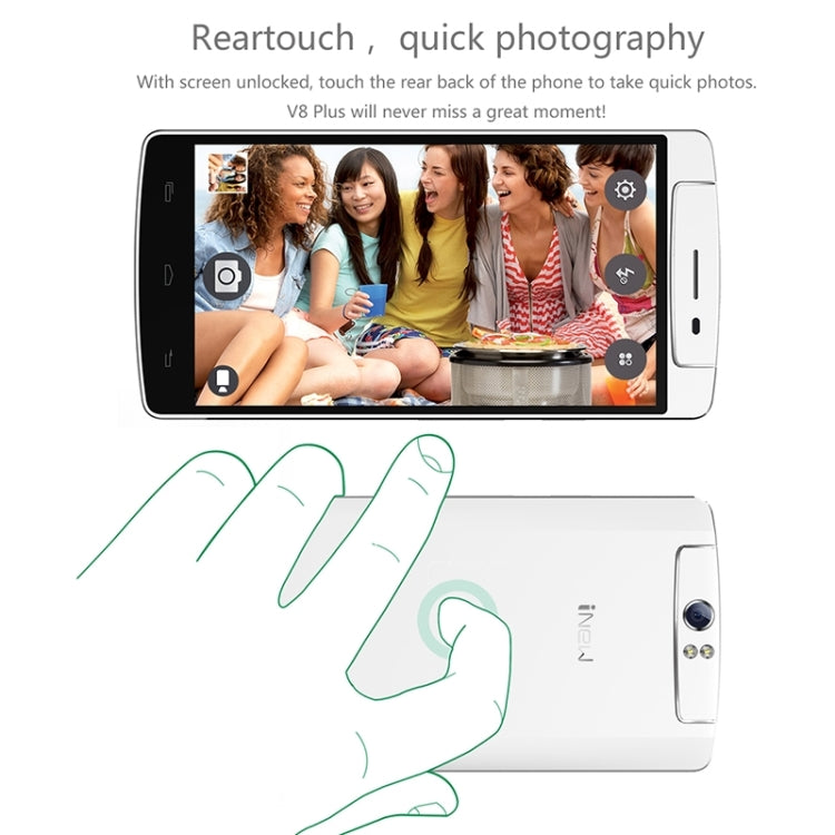iNEW V8 Plus, 2GB+16GB, 6.8mm Body Thickness, Rotatable Camera, 5.5 inch MTK6592m Octa Core 1.4GHz, Network: 3G