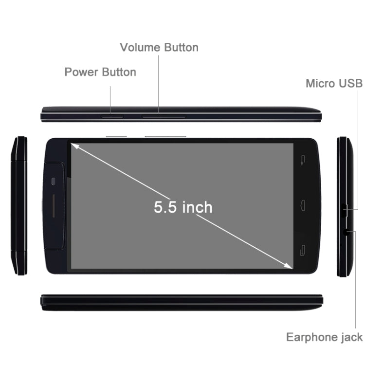 iNEW V8 Plus, 2GB+16GB, 6.8mm Body Thickness, Rotatable Camera, 5.5 inch MTK6592m Octa Core 1.4GHz, Network: 3G