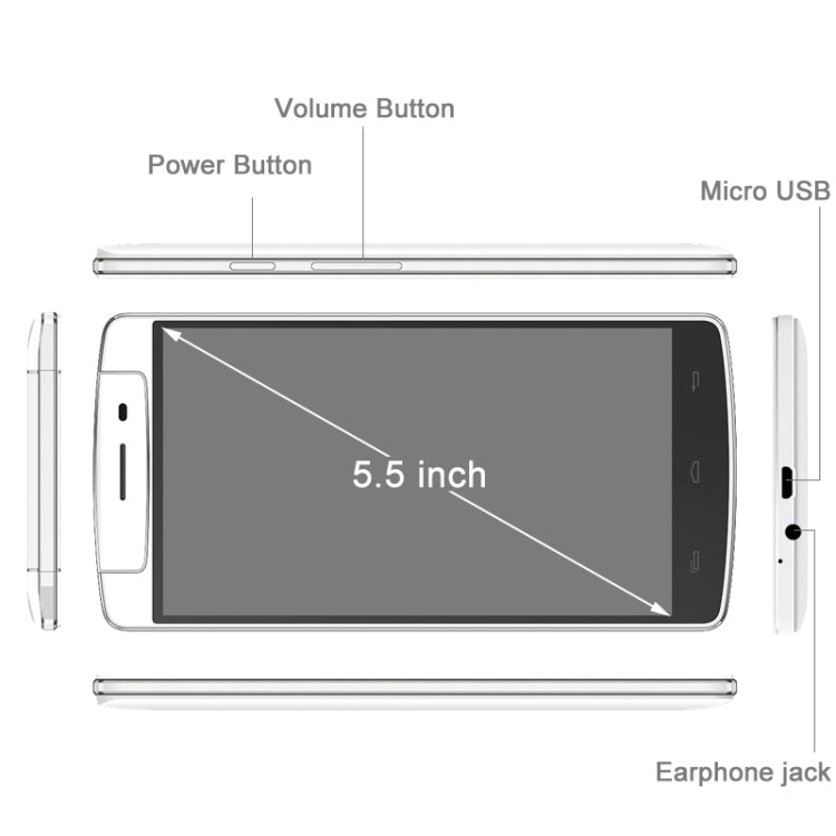 iNEW V8 Plus, 2GB+16GB, 6.8mm Body Thickness, Rotatable Camera, 5.5 inch MTK6592m Octa Core 1.4GHz, Network: 3G