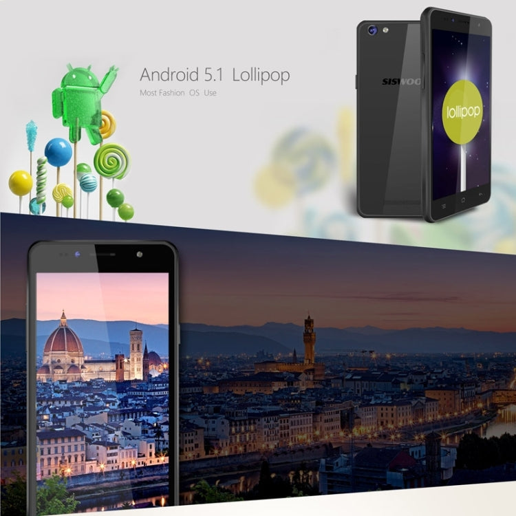 SISWOO Longbow C50 8GB, Network: 4G, 5.0 inch HD OGS Full Lamination Screen Android 5.1 MTK6735 Quad Core 1.5GHz, RAM: 1GB, Infrared Remote Control, OTG, GPS(White)