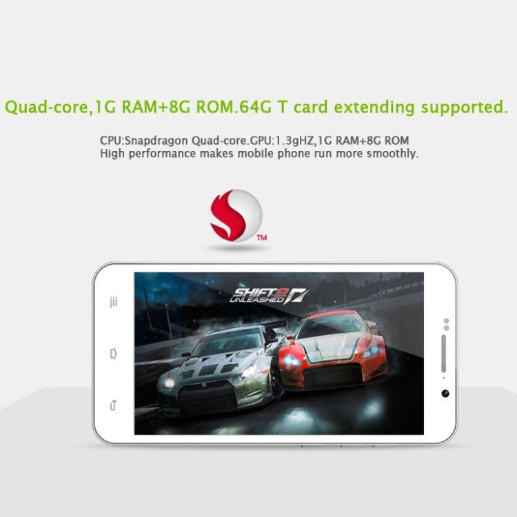 ZOPO ZP320+, 1GB+8GB, Dual SIM, 5.0 inch Android 4.4 MT6582M Quad Core up to 1.3GHz, Network: 4G