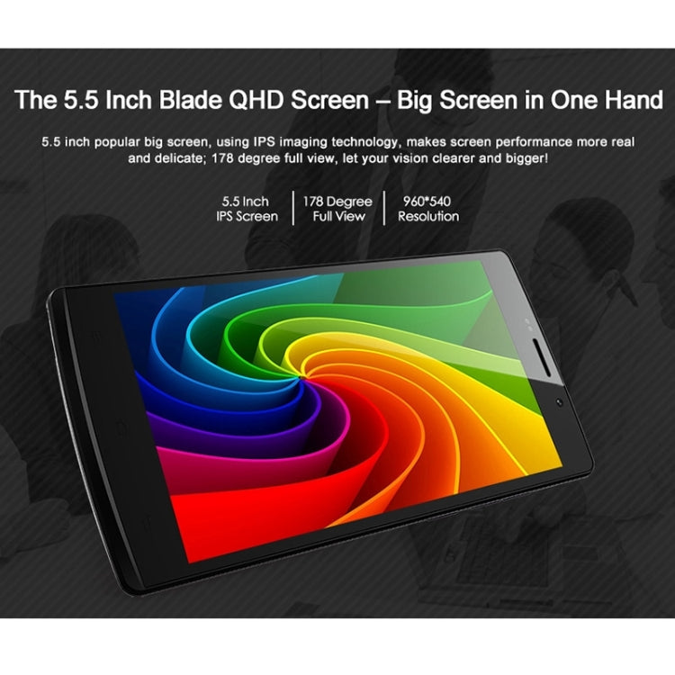 ZOPO ZP520+, 1GB+8GB, Dual SIM, 5.5 inch Android 4.4 MT6582M Quad Core up to 1.3GHz, Network: 4G