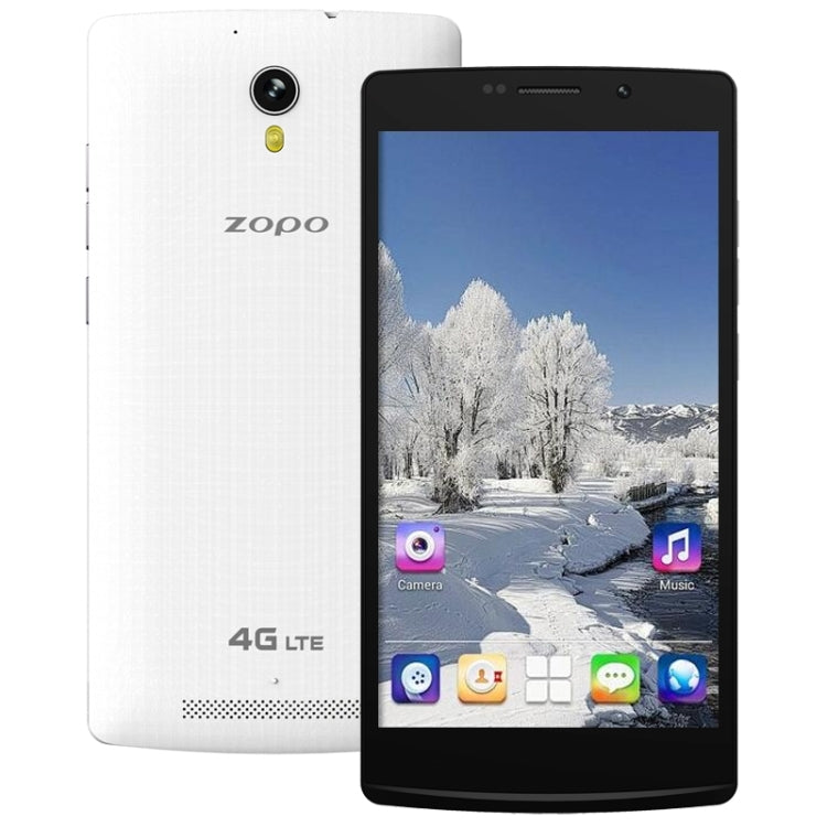 ZOPO ZP520+, 1GB+8GB, Dual SIM, 5.5 inch Android 4.4 MT6582M Quad Core up to 1.3GHz, Network: 4G