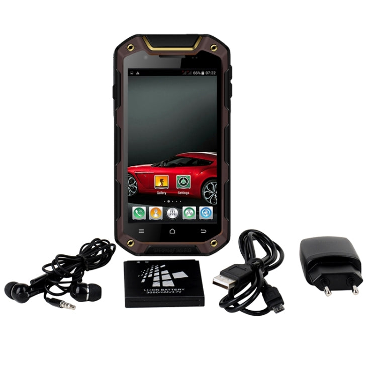 iMAN i5800, 1GB+8GB, IP67 Waterproof Dustproof Shockproof, 4.5 inch Android OS 4.4, MTK6582 Quad Core 1.3GHz, Network: 3G