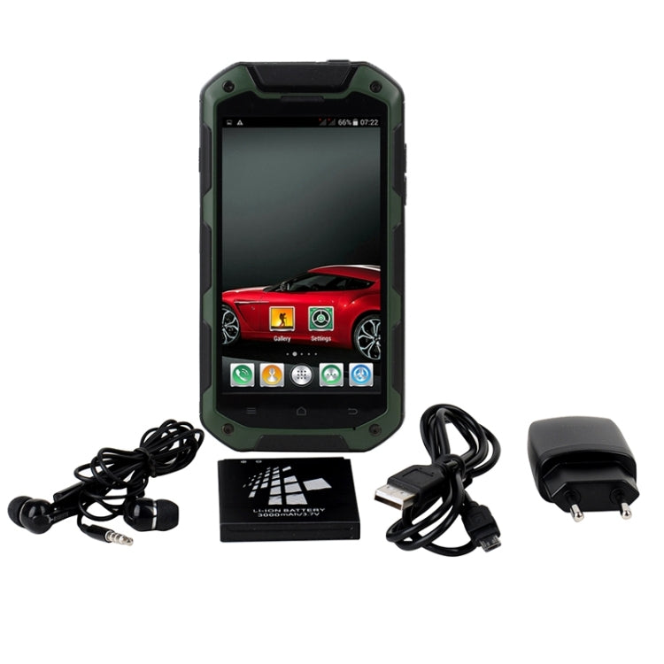 iMAN i5800, 1GB+8GB, IP67 Waterproof Dustproof Shockproof, 4.5 inch Android OS 4.4, MTK6582 Quad Core 1.3GHz, Network: 3G
