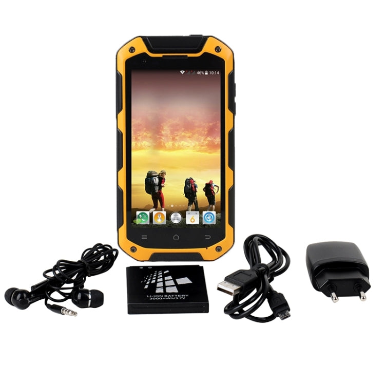 iMAN i5800, 1GB+8GB, IP67 Waterproof Dustproof Shockproof, 4.5 inch Android OS 4.4, MTK6582 Quad Core 1.3GHz, Network: 3G