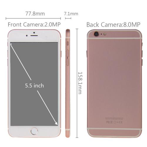 6SP 3G Smart Phone 8GB, 5.5 inch, MT6582 Quad Core 1.3GHz, RAM: 1GB, 8.0MP Rear Camera
