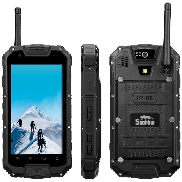 Snopow M8, 1GB+4GB, IP68 Waterproof Dustproof Shockproof, 4.5 inch MTK6582 Quad Core 1.3GHz, Network: 3G