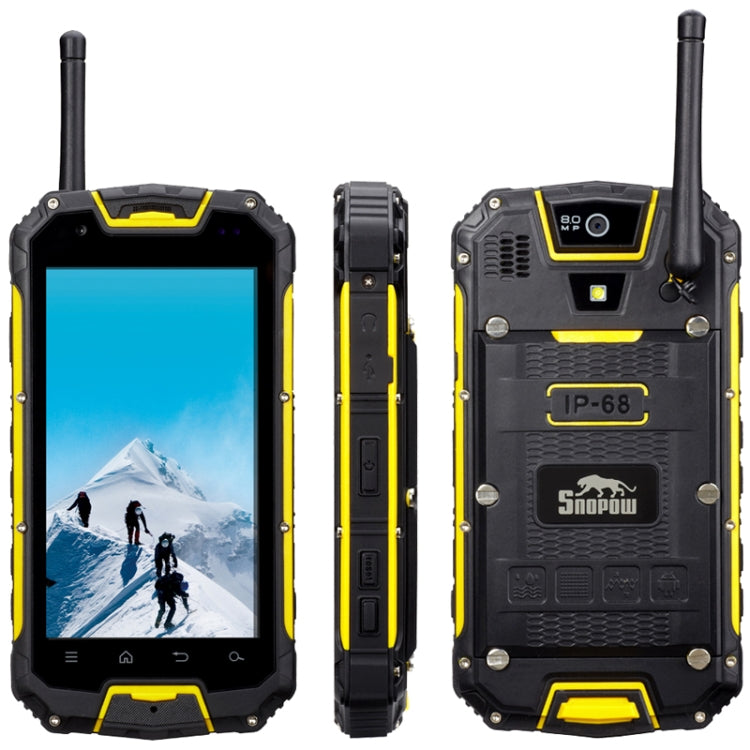 Snopow M8, 1GB+4GB, IP68 Waterproof Dustproof Shockproof, 4.5 inch MTK6582 Quad Core 1.3GHz, Network: 3G