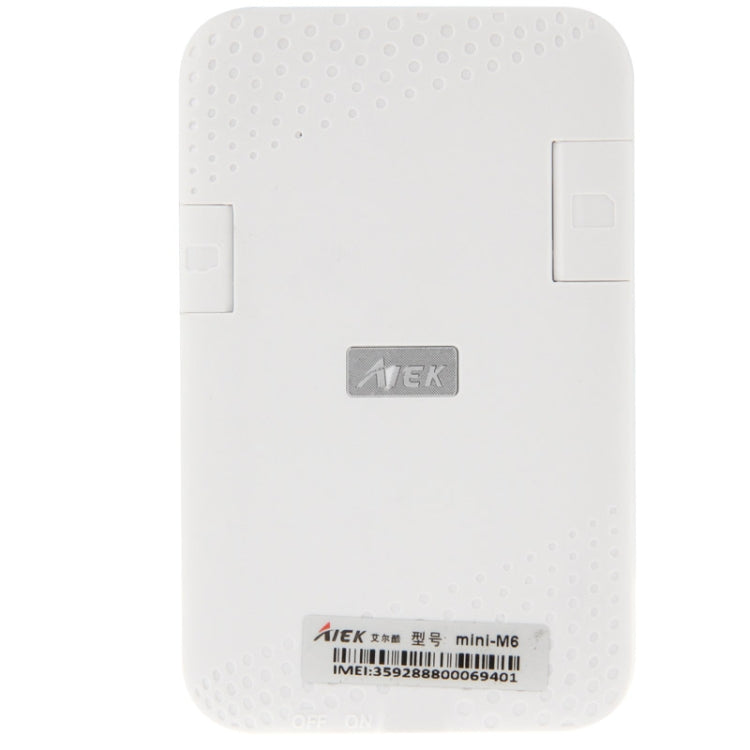 AIEK M6 GSM Card Mobile Phone, 5.9mm Ultra Thin Mini 1.44 inch, Support Bluetooth / FM, Network: 2G