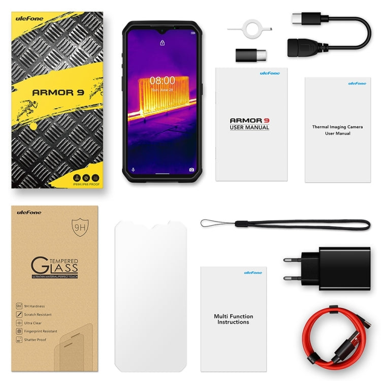 Smart Phone,  8GB+128GB, Triple Back Cameras, IP68/IP69K Waterproof Dustproof Shockproof, Face ID & Fingerprint Identification, 6600mAh Battery, 6.3 inch Android 10.0 Helio P90 MTK6779 Octa-core 64-bit up to 2.2GHz, Network: 4G, OTG, NFC(Black)