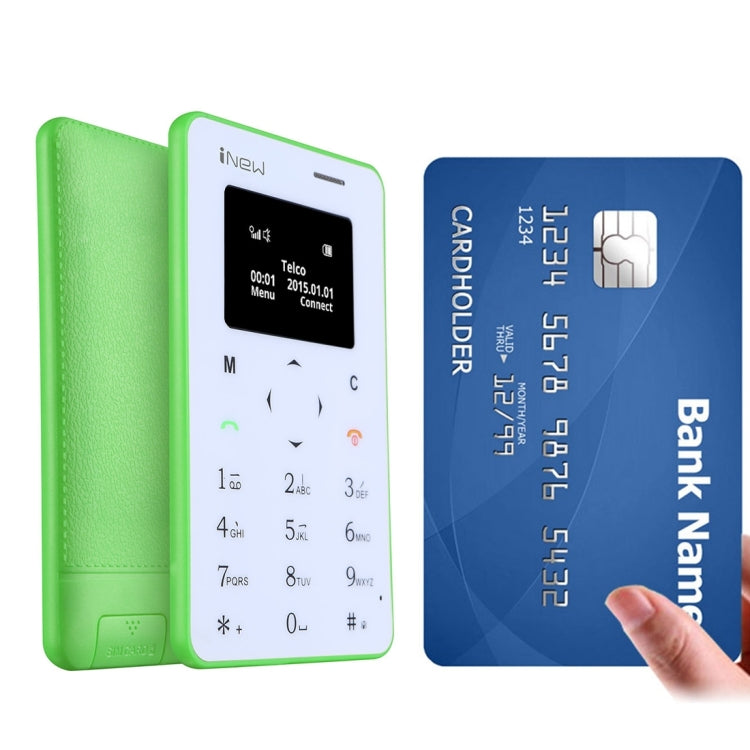 iNew Mini 1 Ultrathin Card Phone, Small Size, 0.96 inch Screen Single Micro SIM, Bluetooth