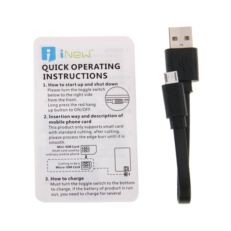 iNew Mini 1 Ultrathin Card Phone, Small Size, 0.96 inch Screen Single Micro SIM, Bluetooth