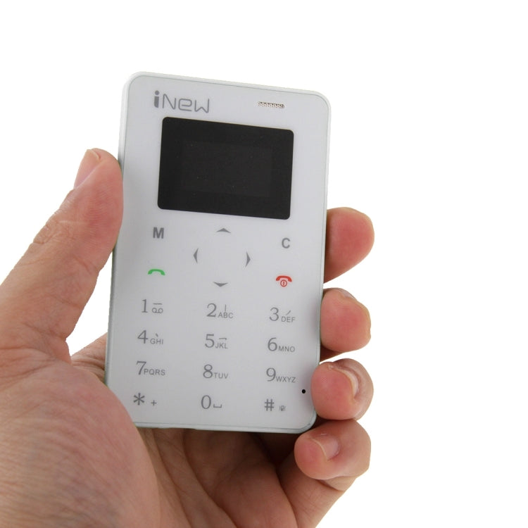 iNew Mini 1 Ultrathin Card Phone, Small Size, 0.96 inch Screen Single Micro SIM, Bluetooth