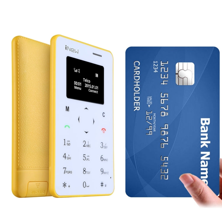 iNew Mini 1 Ultrathin Card Phone, Small Size, 0.96 inch Screen Single Micro SIM, Bluetooth