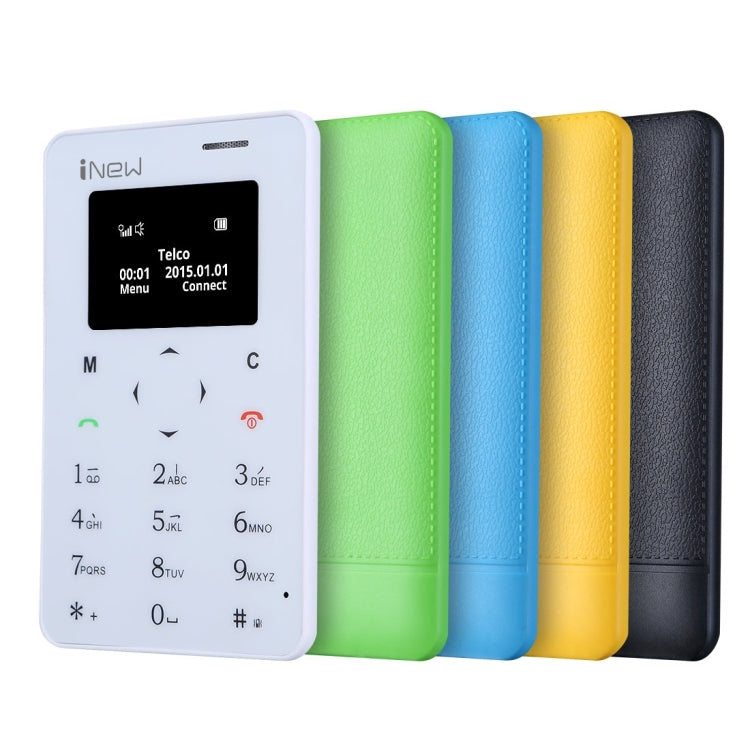 iNew Mini 1 Ultrathin Card Phone, Small Size, 0.96 inch Screen Single Micro SIM, Bluetooth