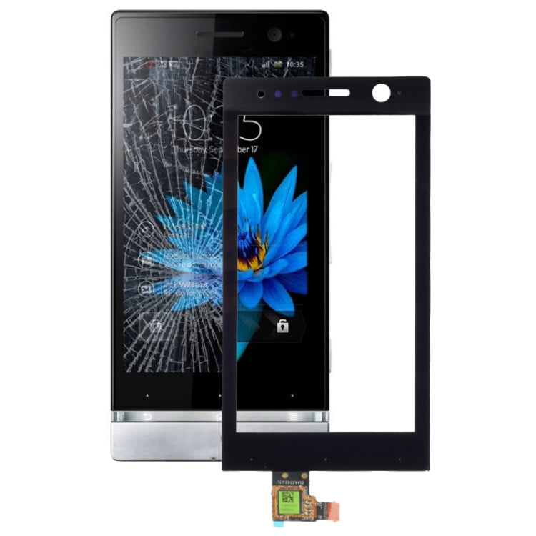 Version Touch Panel for Sony ST25i(Black)
