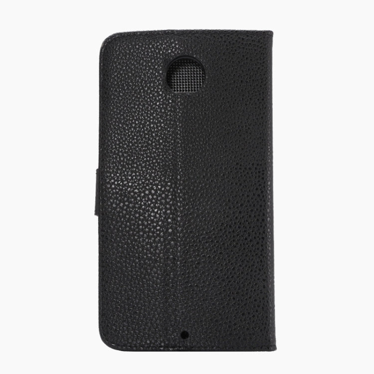 Litchi Texture Leather Case with Holder & Card Slots & Wallet for Google Nexus 6