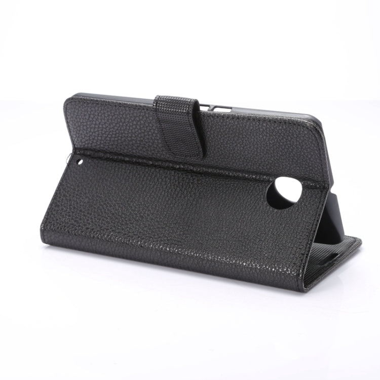 Litchi Texture Leather Case with Holder & Card Slots & Wallet for Google Nexus 6