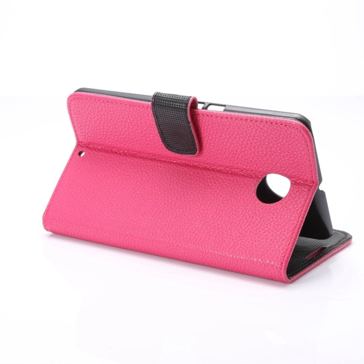 Litchi Texture Leather Case with Holder & Card Slots & Wallet for Google Nexus 6