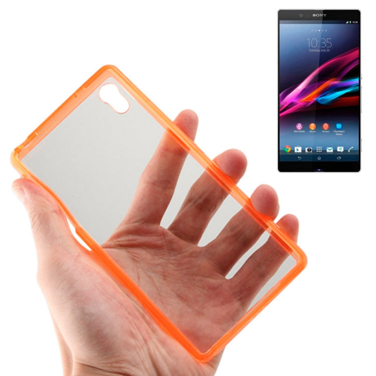 Transparent Plastic + TPU Frame Case for Sony Xperia Z2 / L50w