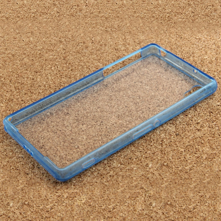 Transparent Plastic + TPU Frame Case for Sony Xperia Z2 / L50w