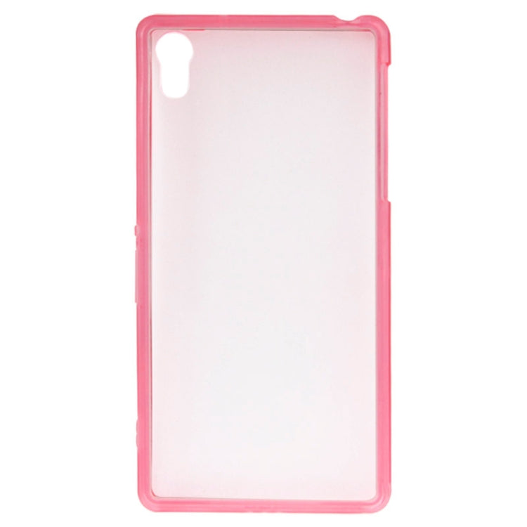 Transparent Plastic + TPU Frame Case for Sony Xperia Z2 / L50w