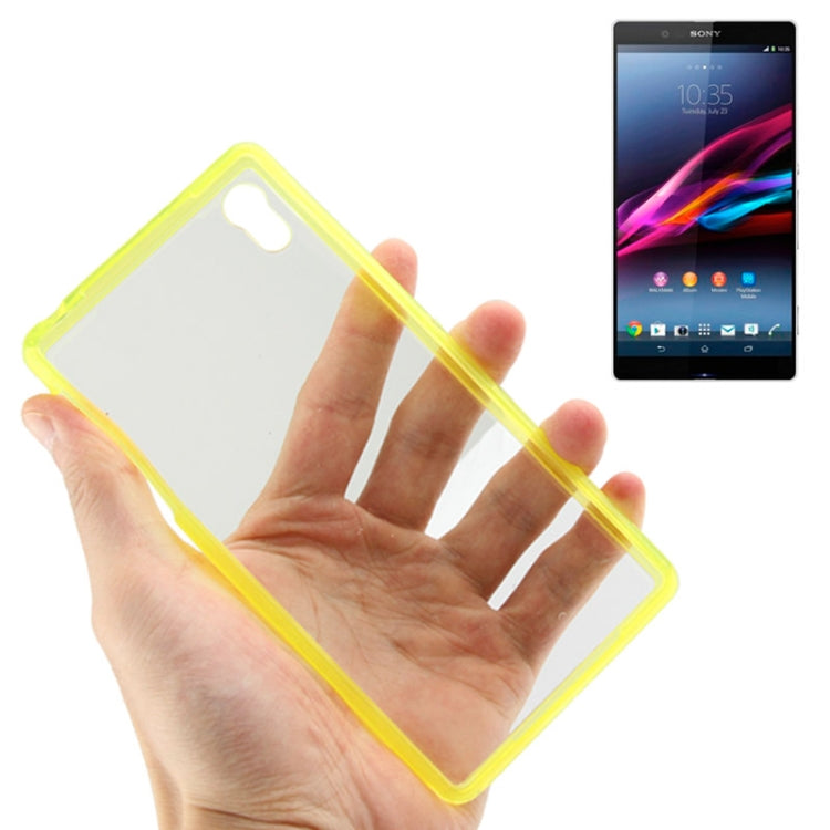 Transparent Plastic + TPU Frame Case for Sony Xperia Z2 / L50w