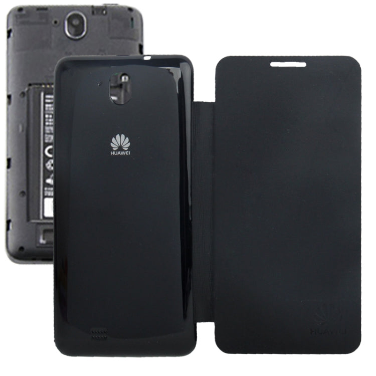 Horizontal Flip Back Cover /  Leather Case for Huawei G606