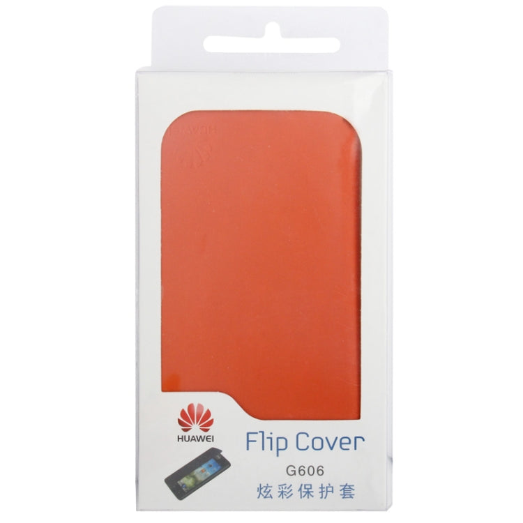 Horizontal Flip Back Cover /  Leather Case for Huawei G606