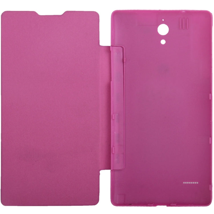Horizontal Flip Back Cover /  Leather Case for Huawei G700