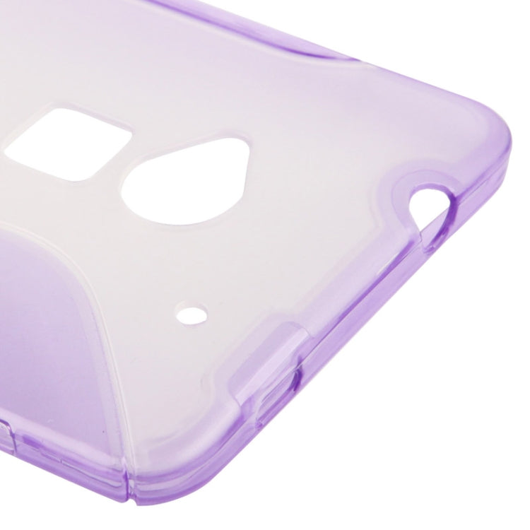 S Line Translucent Frosted Plastic + Anti-skid TPU Case with Holder for HTC One Max / T6 / 809d
