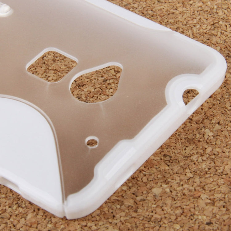 S Line Translucent Frosted Plastic + Anti-skid TPU Case with Holder for HTC One Max / T6 / 809d