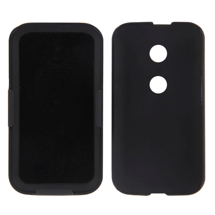 Plastic Case with 360 Degree Rotating Clip and Holder for Motorola Moto E / XT1021(Black)