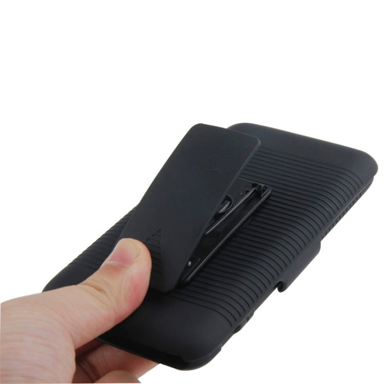 Plastic Case with 360 Degree Rotating Clip and Holder for LG L70 D320N(Black)