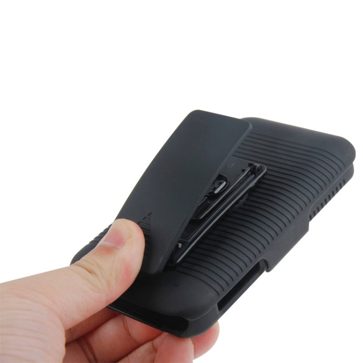 Plastic Case with 360 Degree Rotating Clip and Holder for LG L40 / D160(Black)