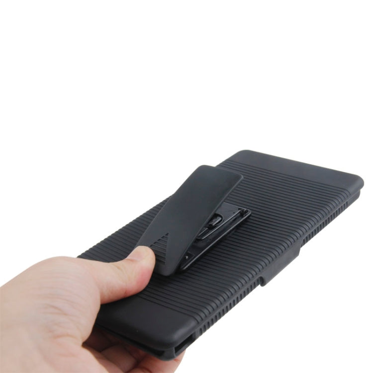 Plastic Case with 360 Degree Rotating Clip and Holder for Sony Xperia T2 Ultra(Black)