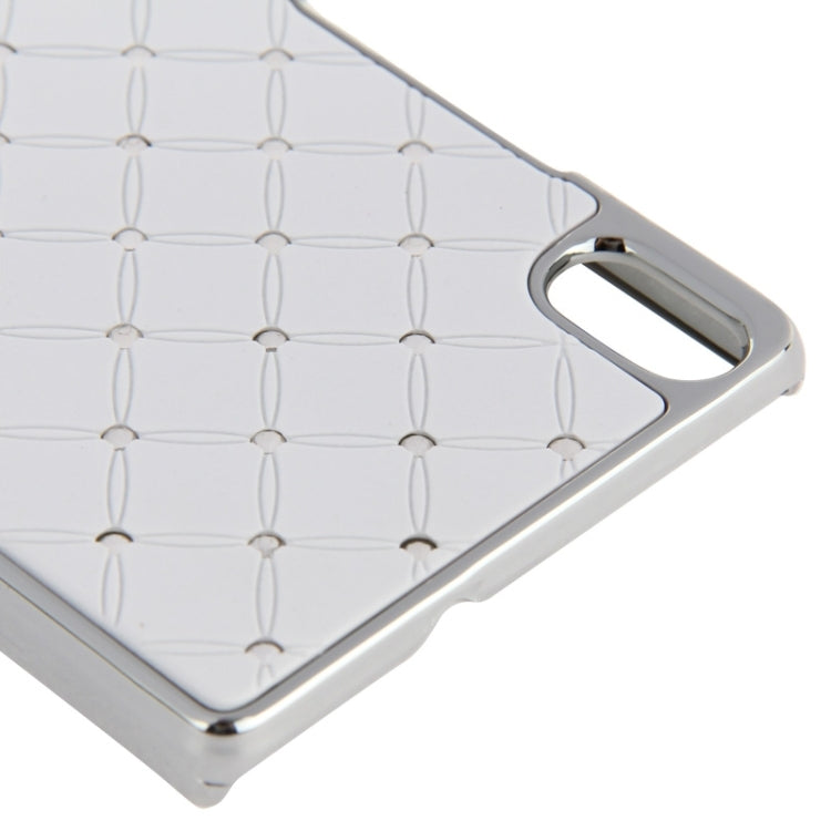 Bling Diamond Stars Encrusted Plating Skinning Plastic Case for Huawei Ascend P7