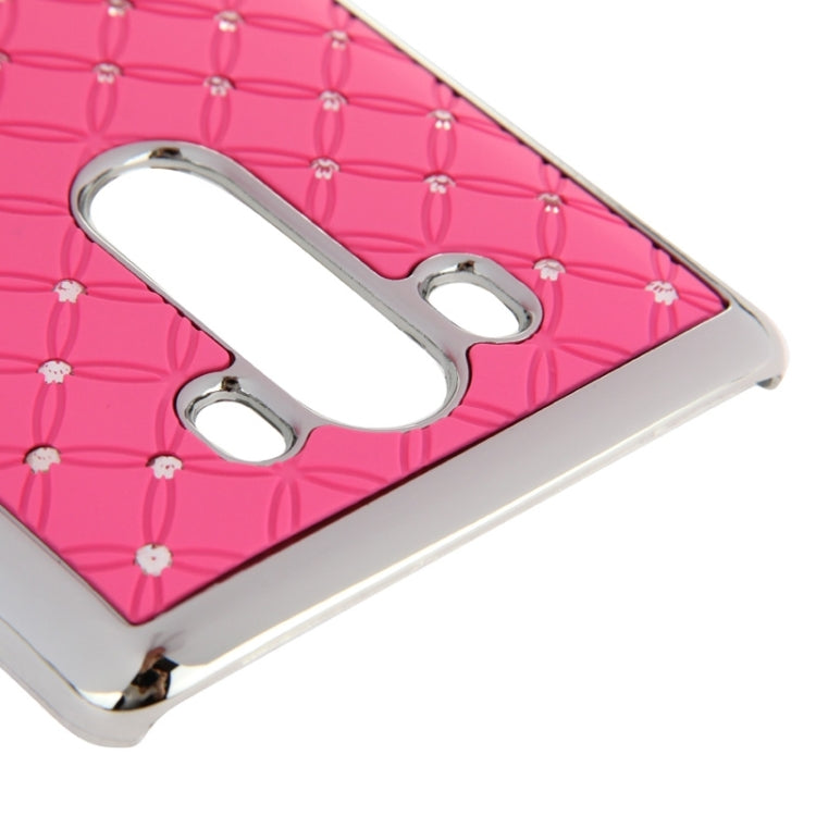 Bling Diamond Stars Encrusted Plating Skinning Plastic Case for LG G3 / D855