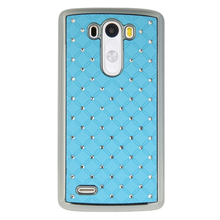 Bling Diamond Stars Encrusted Plating Skinning Plastic Case for LG G3 / D855
