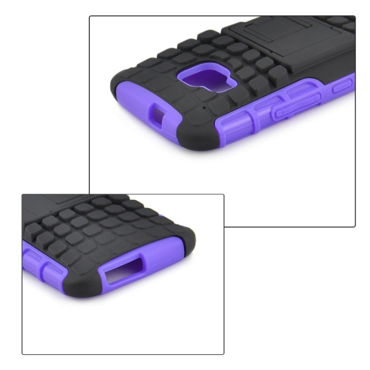 2 in 1 Tyre Texture Back Cover Protective Case with Holder for HTC One M9